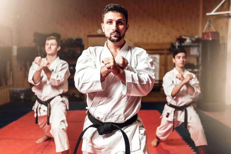 Martial arts fighters hone their skills