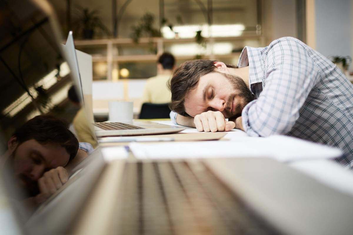 man-break-corporate-work