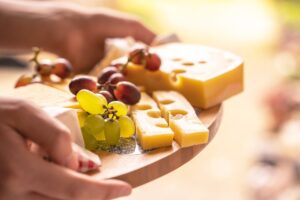 cheese-platter-food-snack-grapes